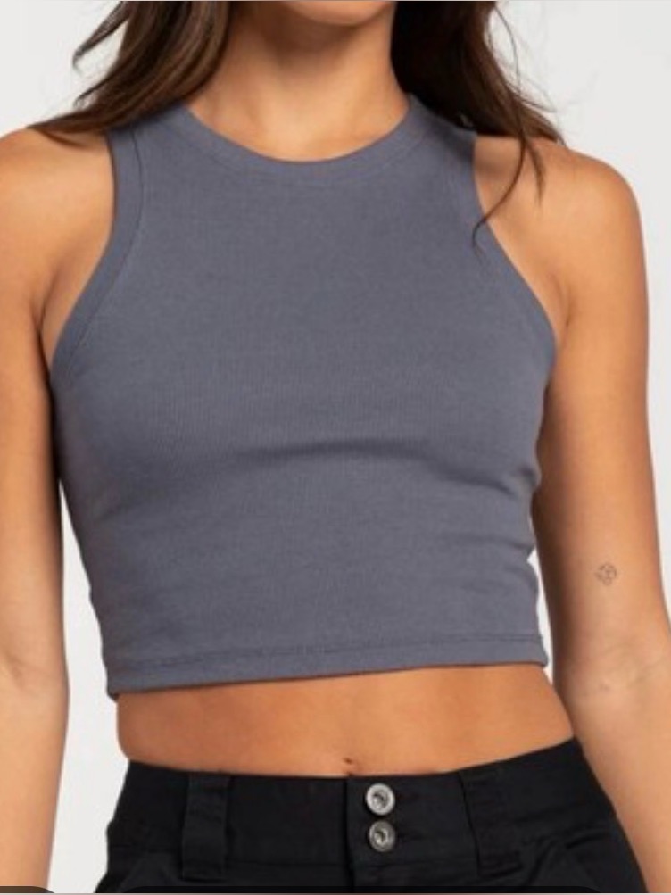 Full Tilt Essentials High Neck Womens Tank Top